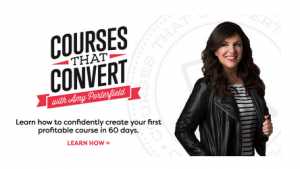 Amy Porterfield - Courses That Convert Sales Page