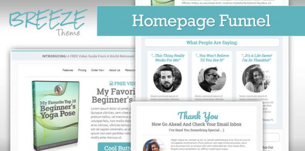 BREEZE - Homepage Funnel Template