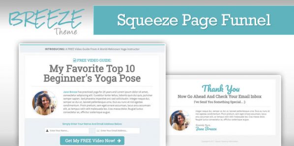 BREEZE - Squeeze Page Funnel Template