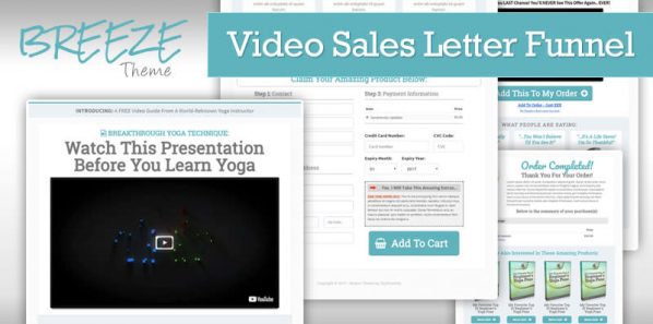 BREEZE - Video Sales Letter Funnel Template