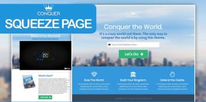 CONQUER - Squeeze Page Funnel Template