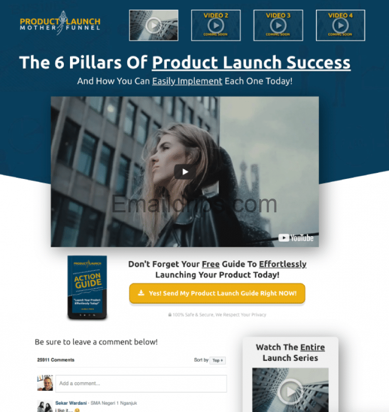Product Launch Funnel Template 4