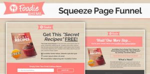 FOODIE - Squeeze Page Funnel Template