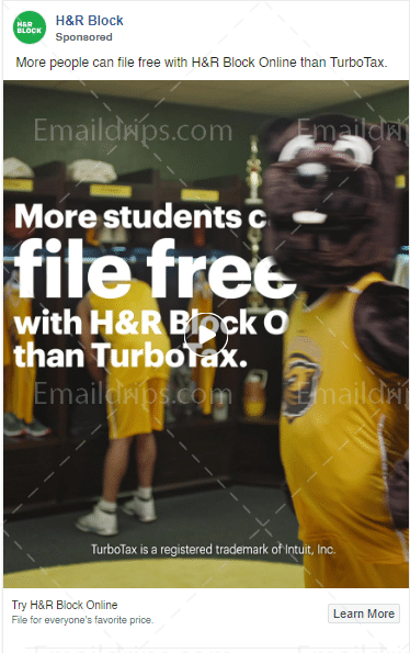 H&R Block - Tax Services - Try H&R Block Online - Facebook Video Ad 1
