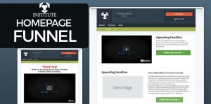 Institute - Homepage Funnel Template