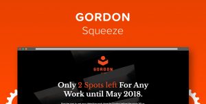 GORDON - Squeeze Page Funnel Template