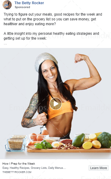 The Betty Rocker - 30 Day Challenge Mealplan - Facebook Video Ad 1