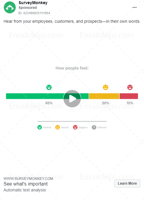 SurveyMonkey - Free trial - Facebook Ad