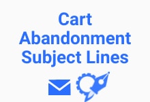 Cart abandonment email subject line generator