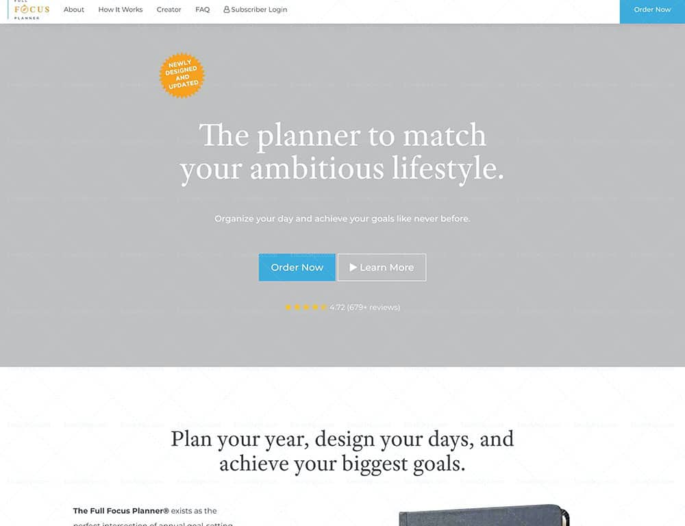 Michael Hyatt Full Focus Planner Sales Page – Emaildrips.com